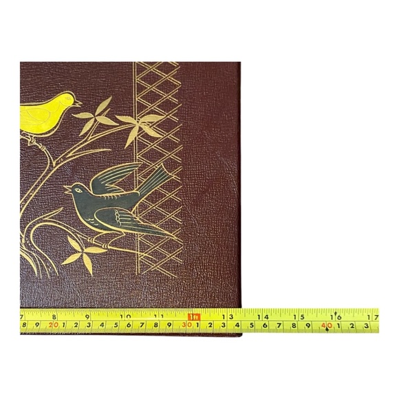Vintage photo album. Etched painted detail with birds - Picture 7 of 16
